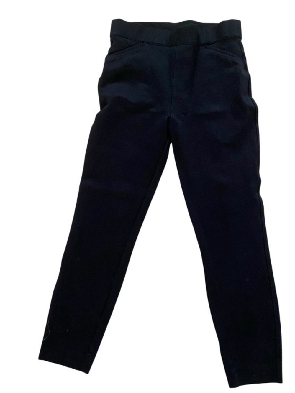 Spanx High waisted Black SPants size L, fake pockets front and back pockets